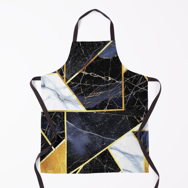 Item preview, Golden And Black (Faux) Marbled Geometric Abstract Designs designed and sold by DEC02.