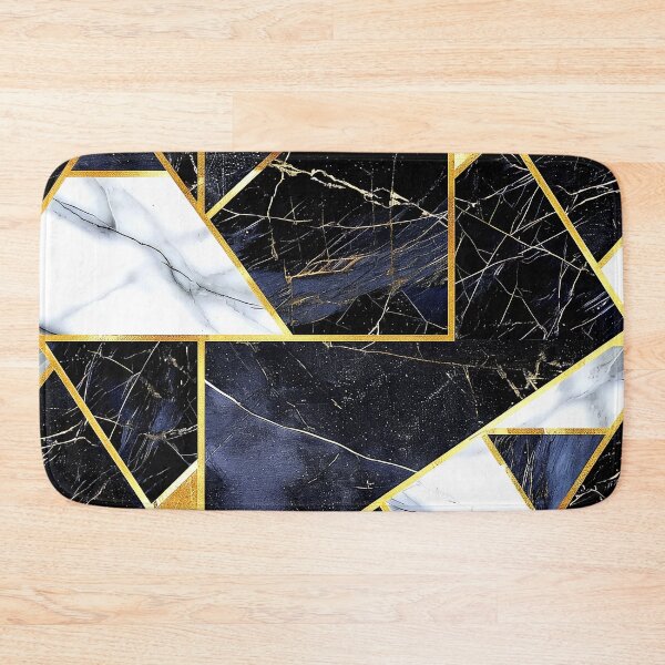 Item preview, Golden And Black (Faux) Marbled Geometric Abstract Designs designed and sold by DEC02.