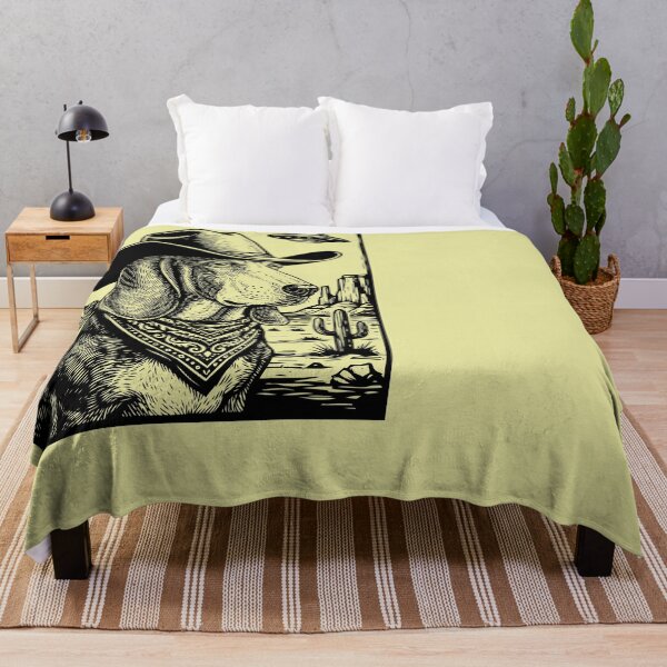 Item preview, Hound Dog Cowboy Hat UFO Desert Scene designed and sold by d247.