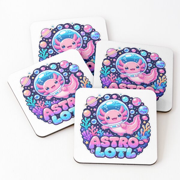 Item preview, Astro-Lotl Space Axolotl Kawaii Cosmic Creature designed and sold by chattsuede.