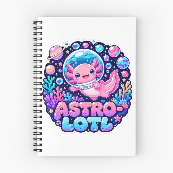 Item preview, Astro-Lotl Space Axolotl Kawaii Cosmic Creature designed and sold by chattsuede.
