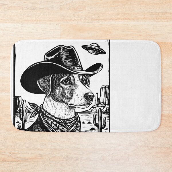 Item preview, Western Dog UFO Encounter Desert Scene designed and sold by d247.