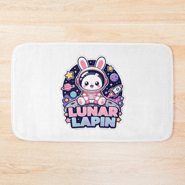 Item preview, Lunar Lapin Kawaii Space Bunny Adorable Astronaut Rabbit designed and sold by chattsuede.