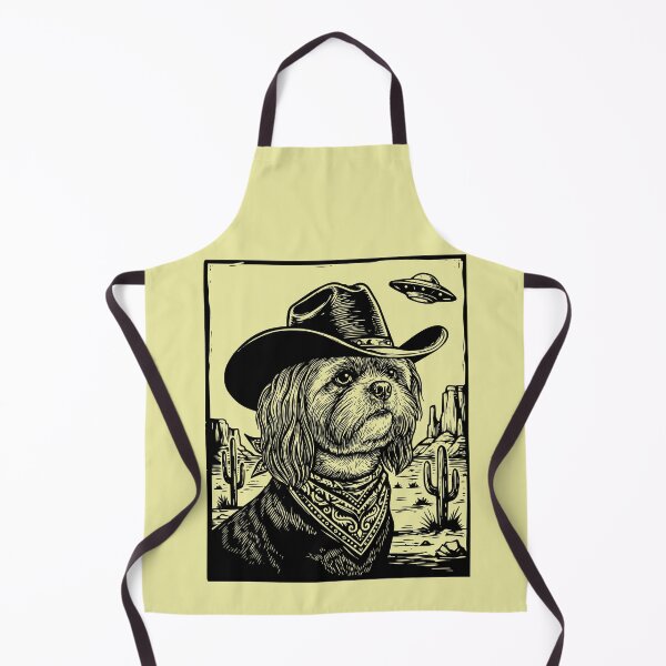 Item preview, Cosmic Cowboy Dog UFO Desert Wild West Canine designed and sold by d247.