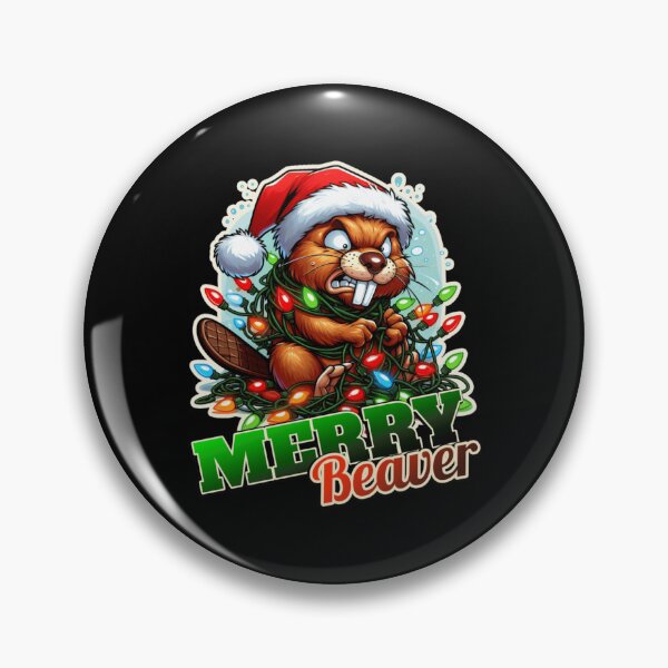 Item preview, Beaver Christmas Lights Holiday Poster Design Today Graphic designed and sold by JohnCarmichael.