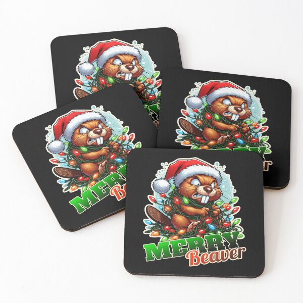 Item preview, Beaver Christmas Lights Holiday Poster Design Today Graphic designed and sold by JohnCarmichael.
