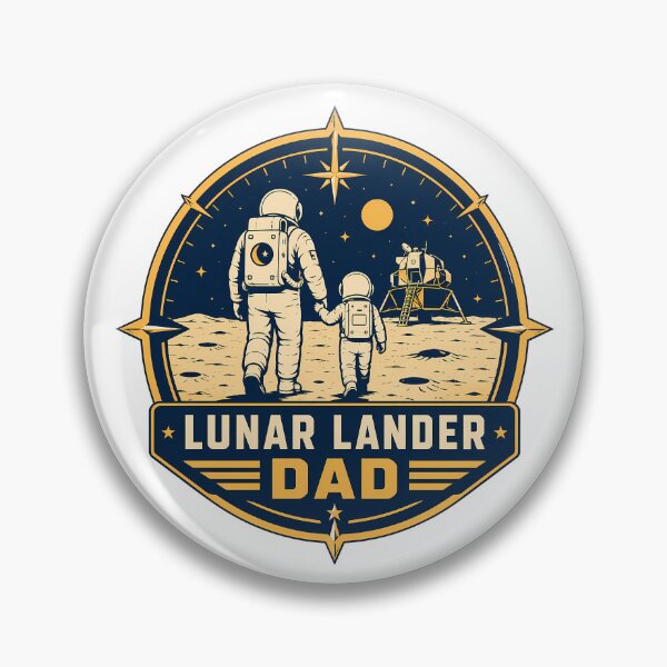 Item preview, Lunar Lander Dad Space Exploration Fatherhood designed and sold by chattsuede.