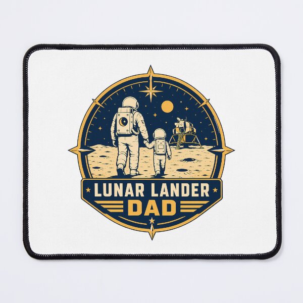Item preview, Lunar Lander Dad Space Exploration Fatherhood designed and sold by chattsuede.