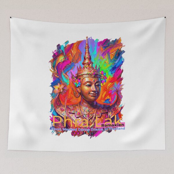 Item preview, Phra Lak Ramakien Thailand Pop Art | Khon Masked Dance Travel Graphic designed and sold by Beeform.