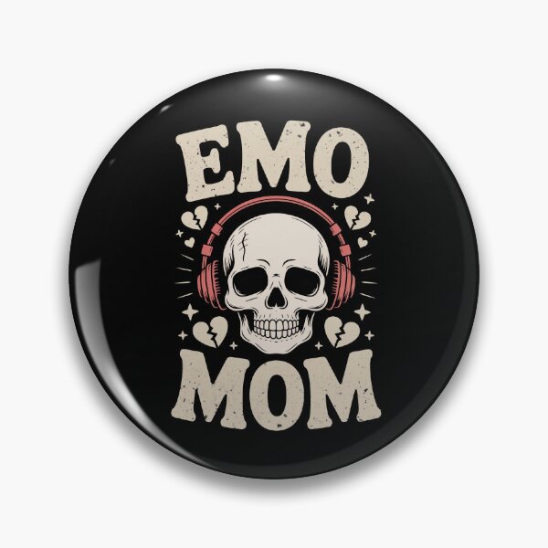 Item preview, Emo Mom Skull Headphones Mothers Day Gift for Rocker Mom designed and sold by Say It With Ink.