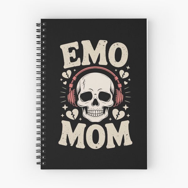 Item preview, Emo Mom Skull Headphones Mothers Day Gift for Rocker Mom designed and sold by Say It With Ink.