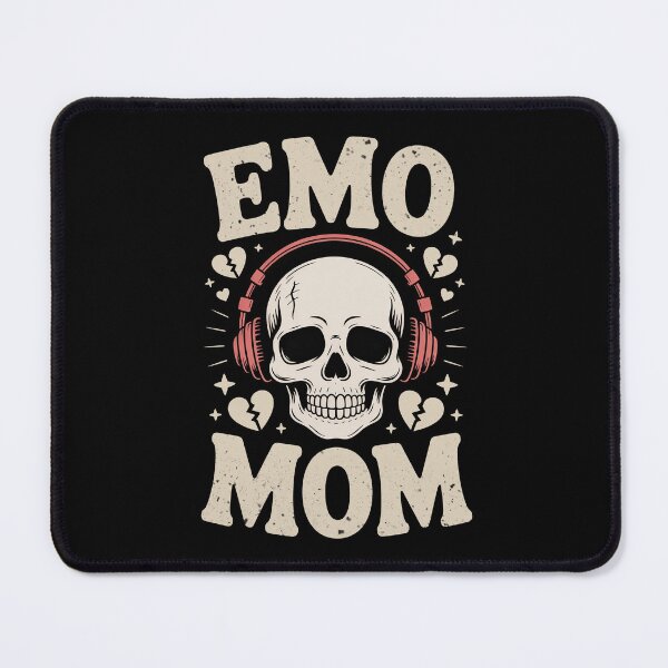 Item preview, Emo Mom Skull Headphones Mothers Day Gift for Rocker Mom designed and sold by Say It With Ink.