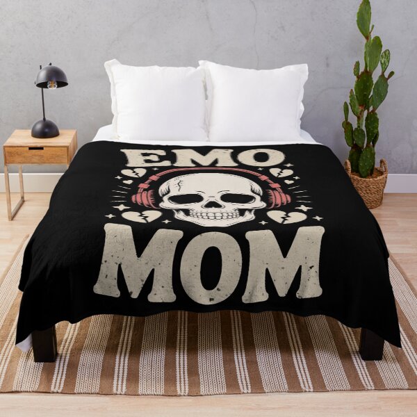 Item preview, Emo Mom Skull Headphones Mothers Day Gift for Rocker Mom designed and sold by Say It With Ink.