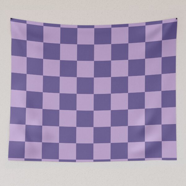 Item preview, Violet checkered seamless pattern designed and sold by Mint + Midnight.
