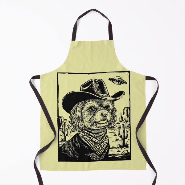 Item preview, Cowboy Dog UFO Desert Encounter Vibrant Green designed and sold by d247.