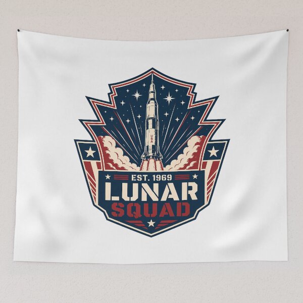 Item preview, Est 1969 Lunar Squad USA Mission designed and sold by chattsuede.