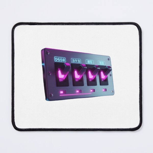 Item preview, Japanese language switcher toggle panel hiragana kanji synthwave retro gift designed and sold by language-des.