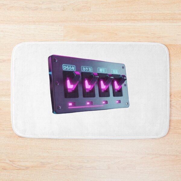 Item preview, Japanese language switcher toggle panel hiragana kanji synthwave retro gift designed and sold by language-des.