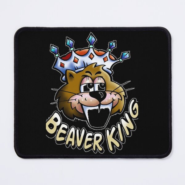 Item preview, Beaver King Crown Cartoon Poster Design Today Graphic designed and sold by JohnCarmichael.