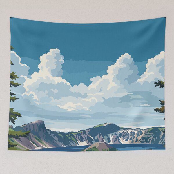 Item preview, Crater Lake National Park USA Travel Vintage designed and sold by RareDeerArt.
