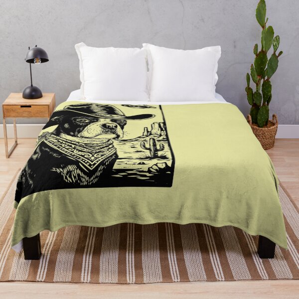 Item preview, Boston Terrier Cowboy Dog UFO Desert Western designed and sold by d247.