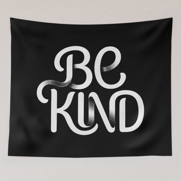 Item preview, Uplifting Positive Vibe Be Kind Typographic Accent designed and sold by EdvvinStudios.