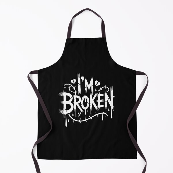 Item preview, I'm Broken Emo Quote Goth Gift Emo Aesthetic Broken Heart designed and sold by Say It With Ink.