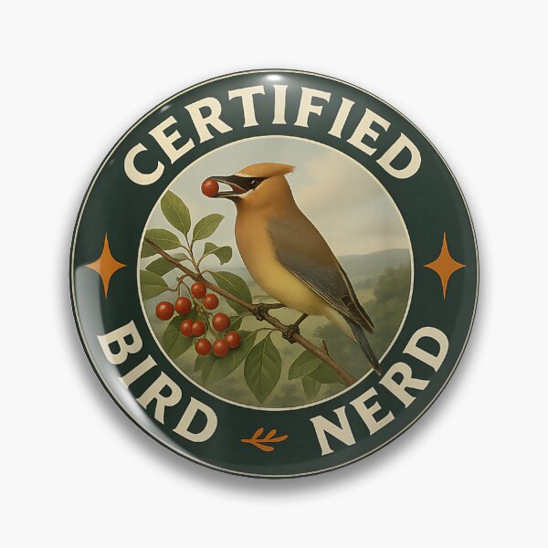 Item preview, Certified Bird Nerd Badge designed and sold by SaryaSmyth19.