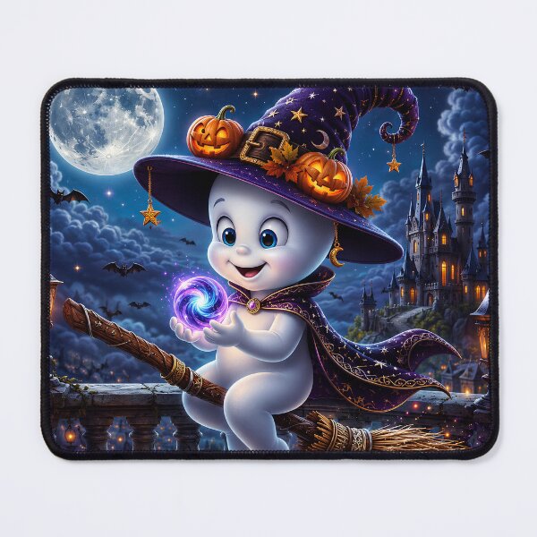Item preview, Cute Casper Ghost Halloween Mascot. designed and sold by HorrorInkStudio.