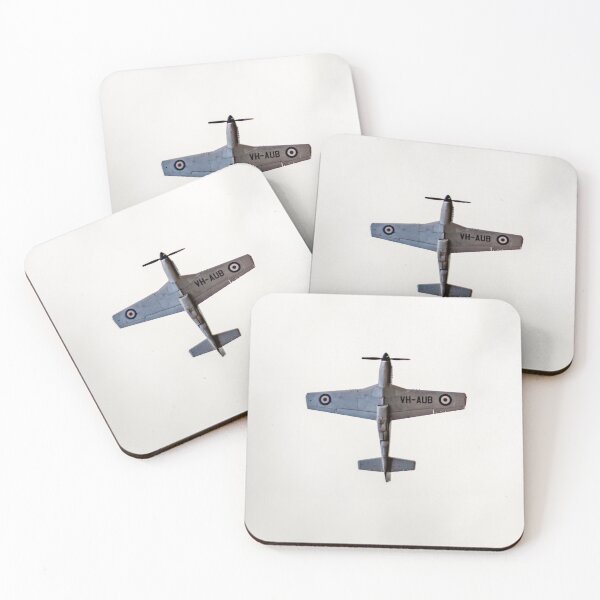 Item preview, P-51 Mustang Fighter Plane in Flight – Vintage WWII Warbird Art designed and sold by Ross.A.Campbell.