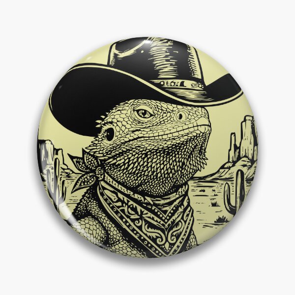 Item preview, Bearded Dragon Cowboy UFO Desert Lizard designed and sold by d247.