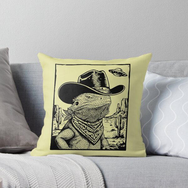 Item preview, Bearded Dragon Cowboy UFO Desert Lizard designed and sold by d247.