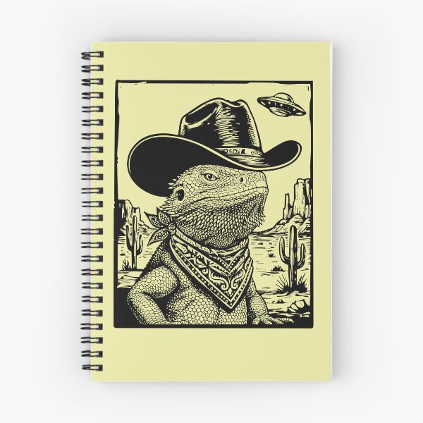 Item preview, Bearded Dragon Cowboy UFO Desert Lizard designed and sold by d247.