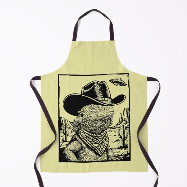 Item preview, Bearded Dragon Cowboy UFO Desert Lizard designed and sold by d247.