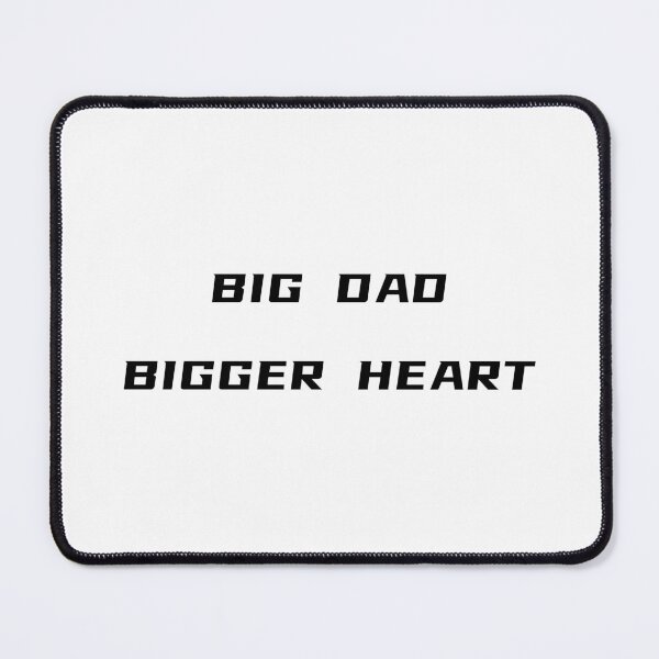 Item preview, Big Dad Bigger Heart T-Shirt – Father's Day Gift for Plus Size Dad | Uncle Jichuan designed and sold by Uncle-Jichuan.