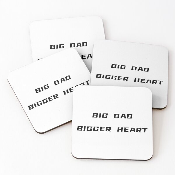 Item preview, Big Dad Bigger Heart T-Shirt – Father's Day Gift for Plus Size Dad | Uncle Jichuan designed and sold by Uncle-Jichuan.