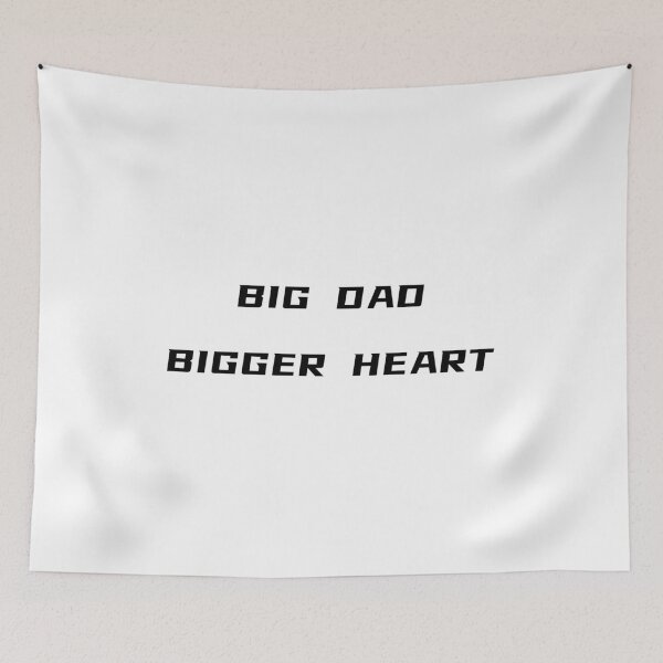 Item preview, Big Dad Bigger Heart T-Shirt – Father's Day Gift for Plus Size Dad | Uncle Jichuan designed and sold by Uncle-Jichuan.