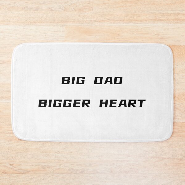 Item preview, Big Dad Bigger Heart T-Shirt – Father's Day Gift for Plus Size Dad | Uncle Jichuan designed and sold by Uncle-Jichuan.