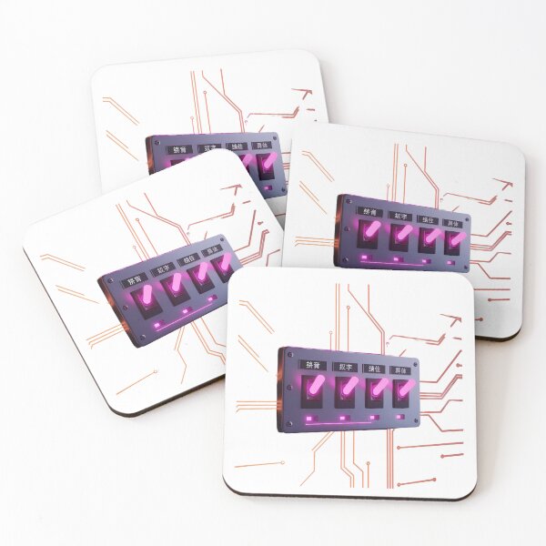 Item preview, Chinese Mandarin language switcher toggle panel hanzi synthwave retro gift designed and sold by language-des.