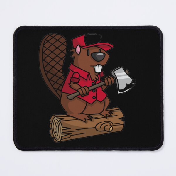 Item preview, Beaver Rocker Red Cartoon Poster Design Today Graphic designed and sold by JohnCarmichael.