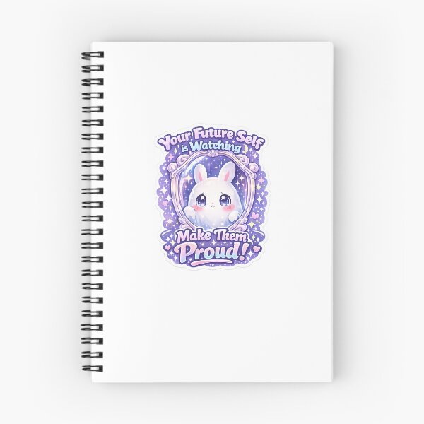 Item preview, Ghost Bunny Sticker Kawaii Motivational Meme Aesthetic for Students & Self Growth designed and sold by CutePrintCorner.