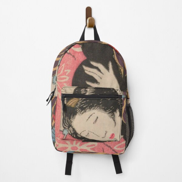 Item preview, Vintage Japanese Taisho Romance Art: Elegant Woman Hugging a Black Cat designed and sold by vekotpu.