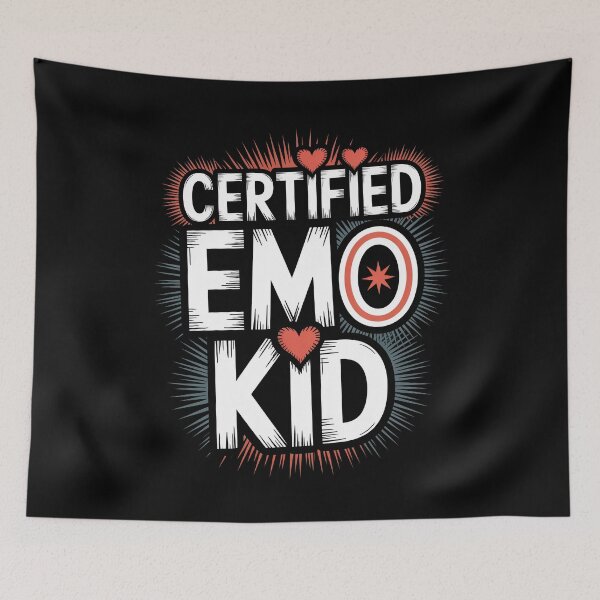Item preview, Certified Emo Kid Emo Music Fan Gift Emo Teen Emo Era designed and sold by Say It With Ink.