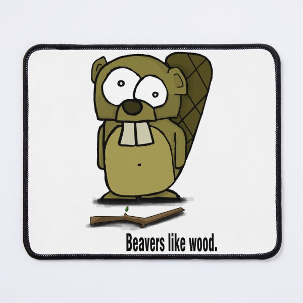 Item preview, Beavers Like Wood Cartoon Poster Design Today Graphic designed and sold by JohnCarmichael.