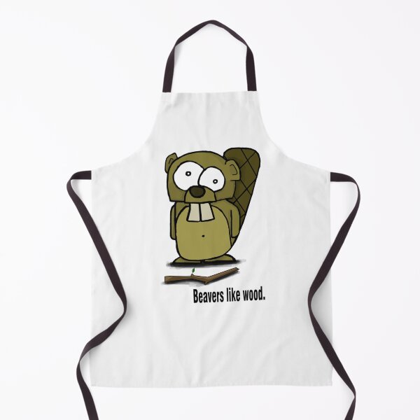 Item preview, Beavers Like Wood Cartoon Poster Design Today Graphic designed and sold by JohnCarmichael.