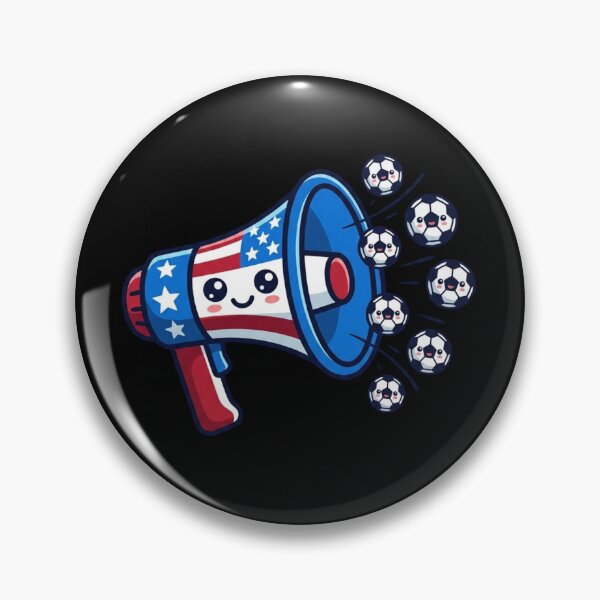 Item preview, Kawaii USA Megaphone Soccer Fan Graphic designed and sold by M.Store.