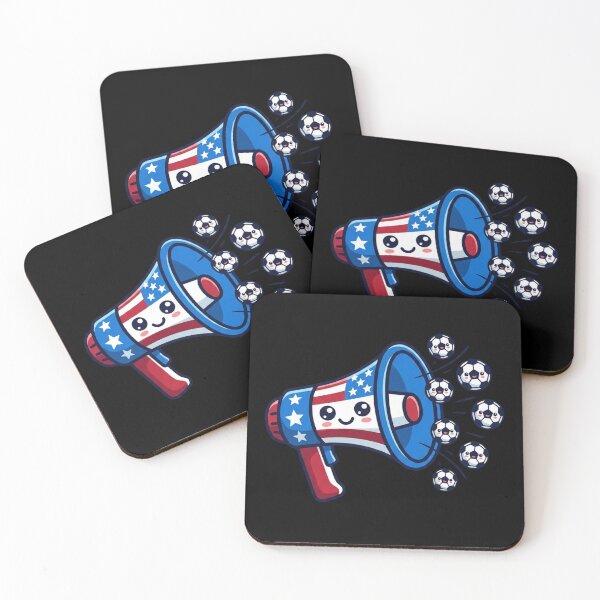 Item preview, Kawaii USA Megaphone Soccer Fan Graphic designed and sold by M.Store.