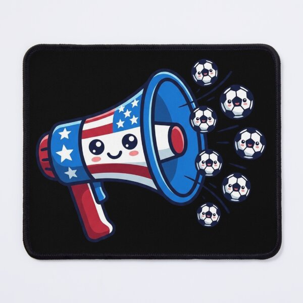 Item preview, Kawaii USA Megaphone Soccer Fan Graphic designed and sold by M.Store.