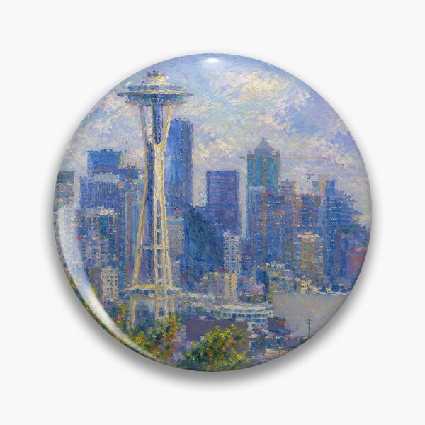 Item preview, Seattle Space Needle impressionist art designed and sold by Steve's Hobbies.