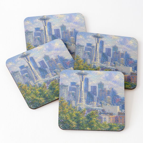 Item preview, Seattle Space Needle impressionist art designed and sold by Steve's Hobbies.